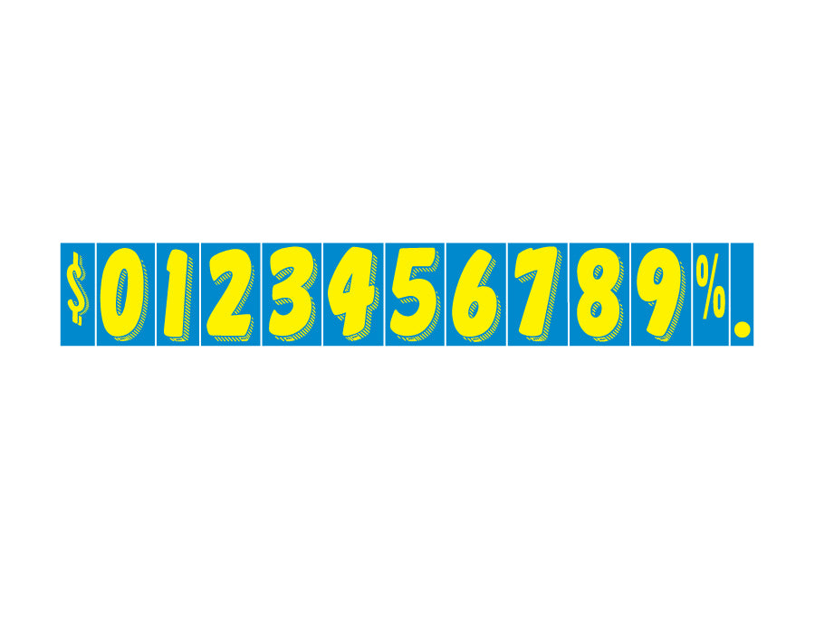 Windshield Super Size Adhesive Numbers - 11 1/2 inch